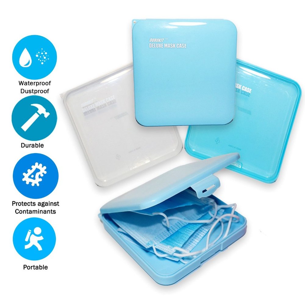 Portable Mask Carrying Case - Hard Case for Masks